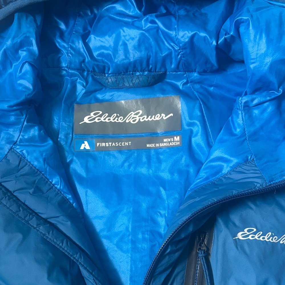Eddie Bauer Men's Vibrant Blue Performance Jacket. First Ascent down Jacket. - Picture 2 of 5